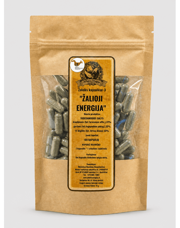 KAPSULĖS "ŽALIOJI ENERGIJA"