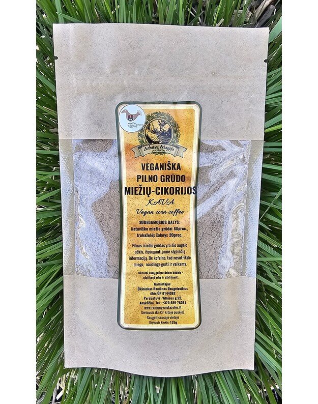 VEGANIŠKA PILNO GRŪDO MIEŽIŲ-CIKORIJOS KAVA