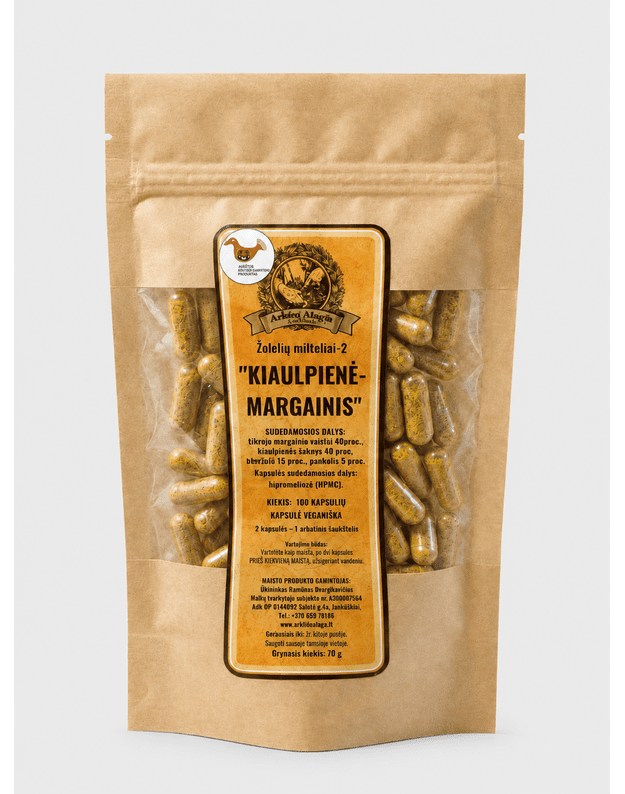 KAPSULĖS "KIAULPIENĖ-MARGAINIS"