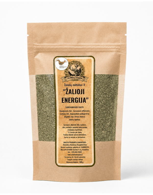  ,,ŽALIOJI ENERGIJA" Žolelių milteliai- 3